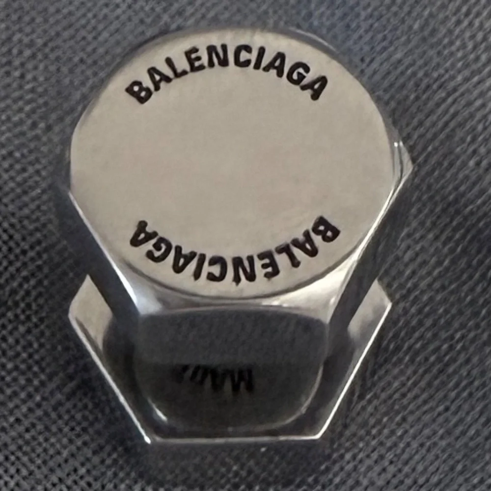 Balenciaga Barbell Stainless Steel stud earring,‎ single ear